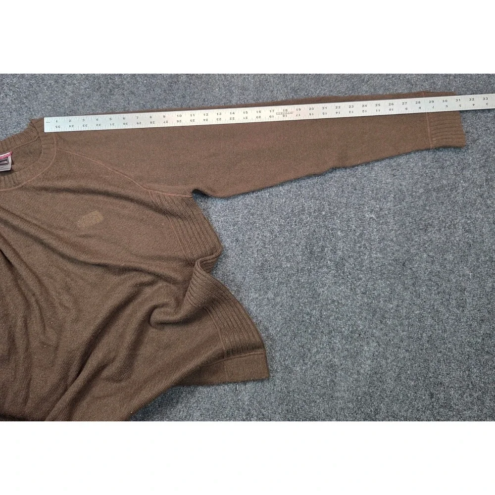 The North Face Mens Brown Cotton Wool Blend Crewneck Sweater AP3D Size Medium